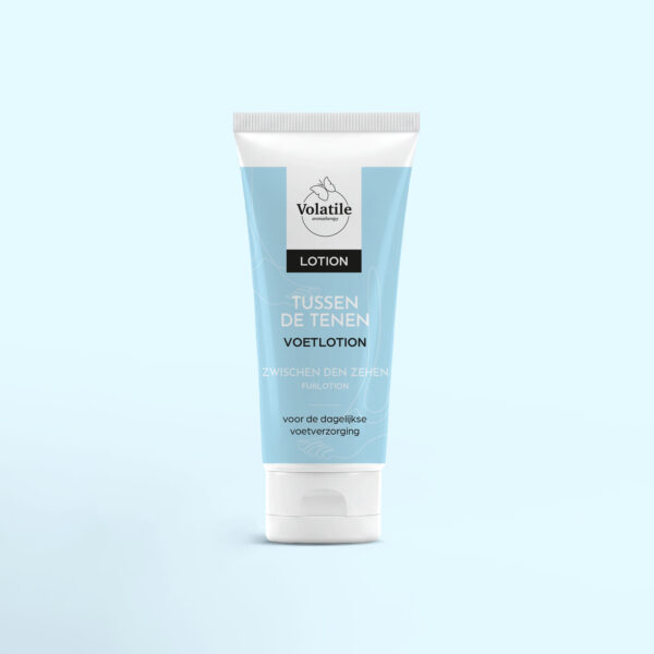 Volatile Voetlotion tussen de tenen