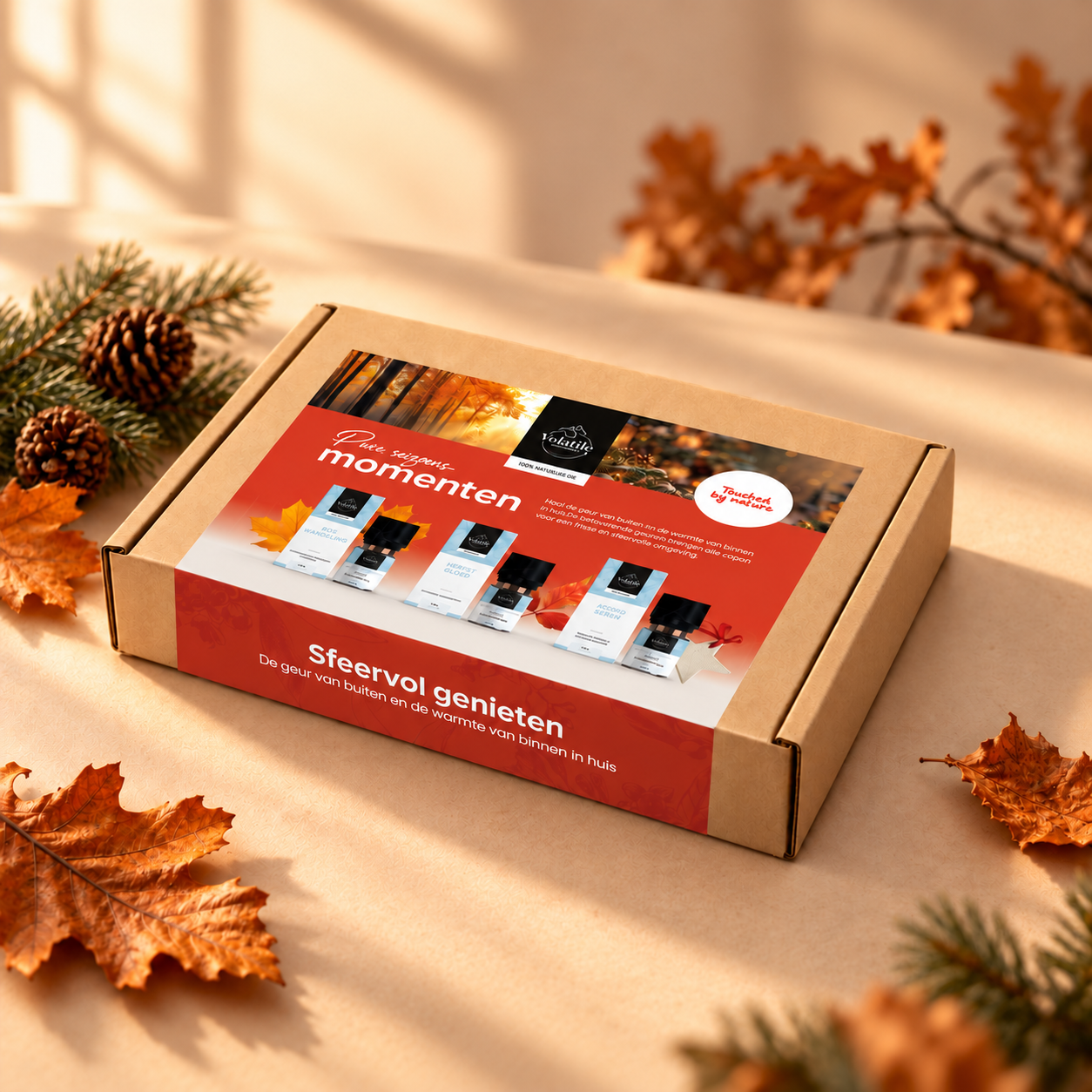 Volatile Themabox Najaar met Boswandeling, Herfstgloed en Kerstsfeer
