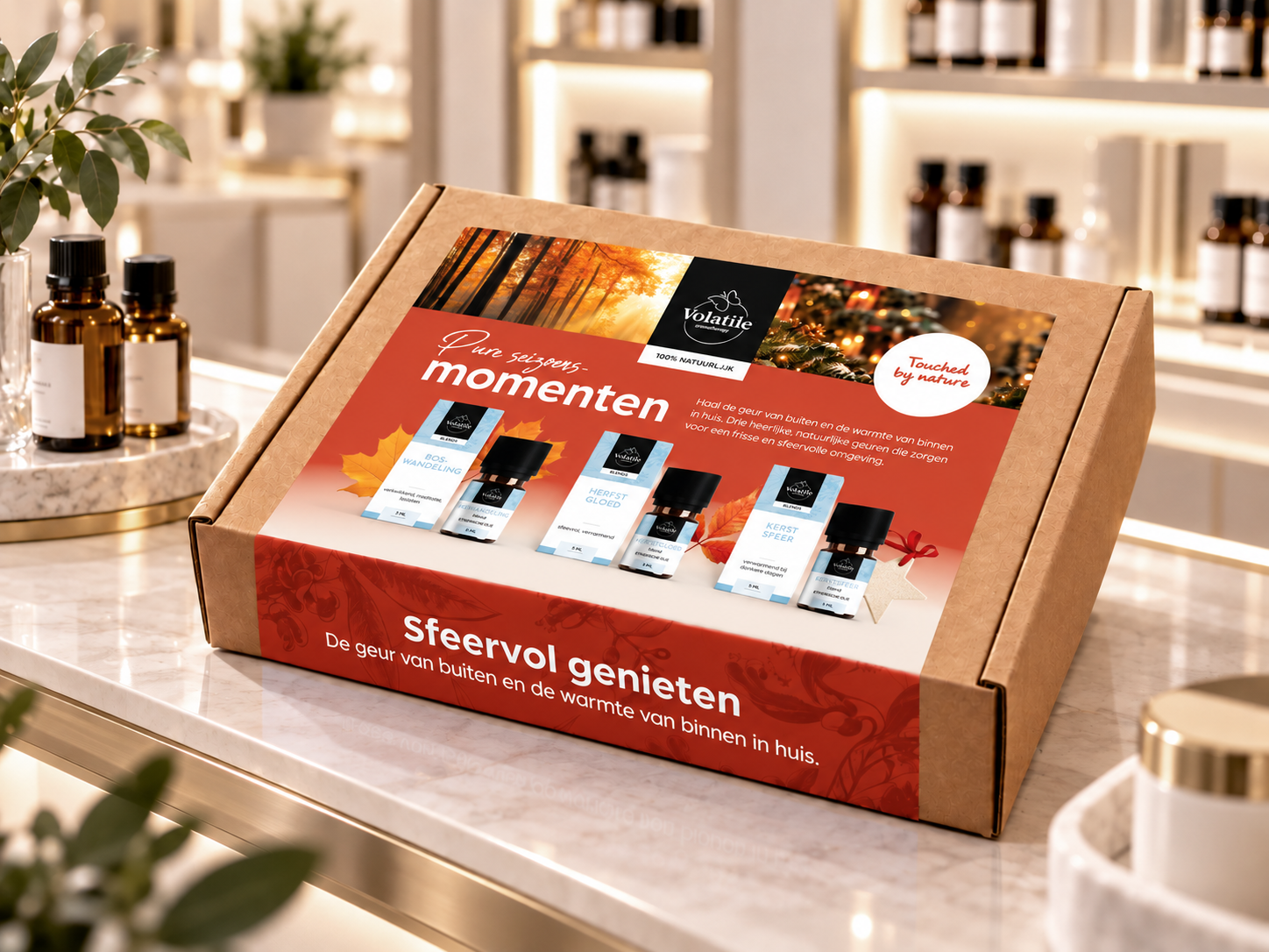 Volatile Themabox Najaar met Boswandeling, Herfstgloed en Kerstsfeer